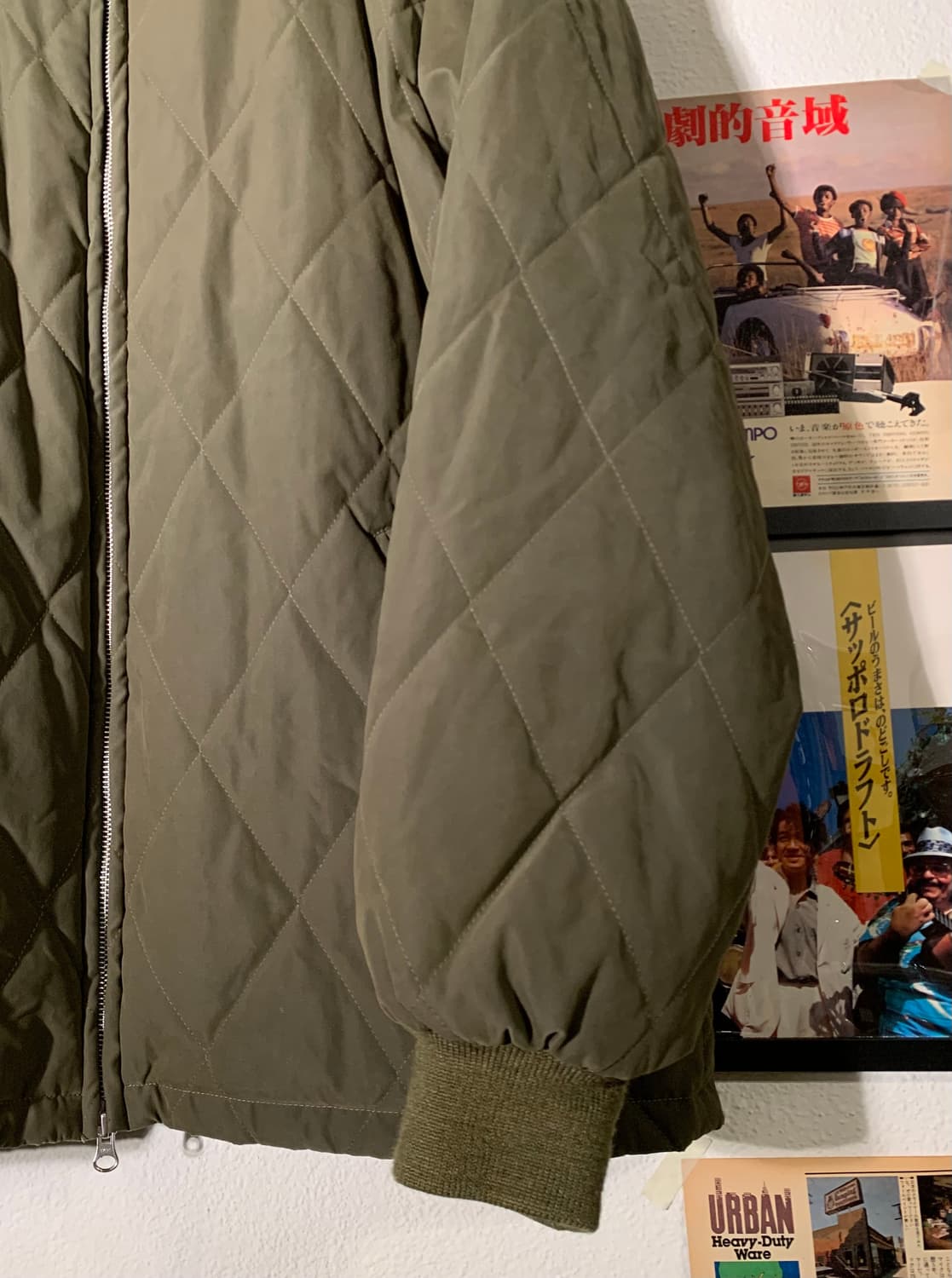 니들스 퀼팅 커버올 올리브 자켓 상품이미지3