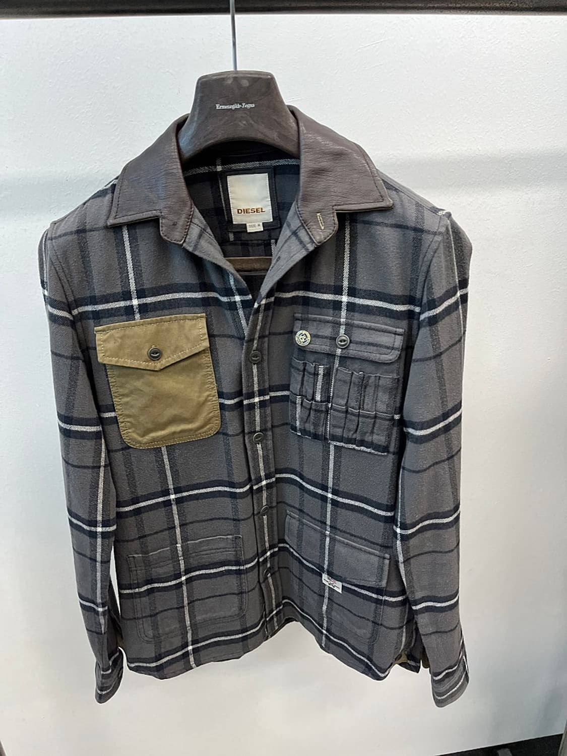 95) 디젤 레더카라 웨스턴셔츠 상품이미지3