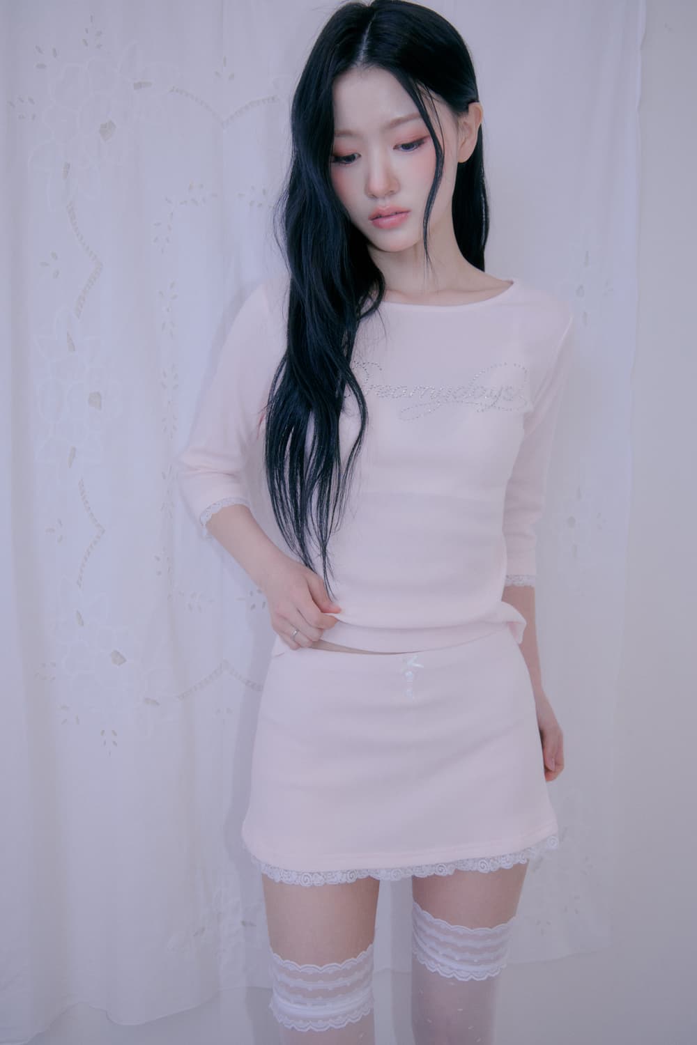 Daynee Dreamy skirt (Pink) 상품이미지5
