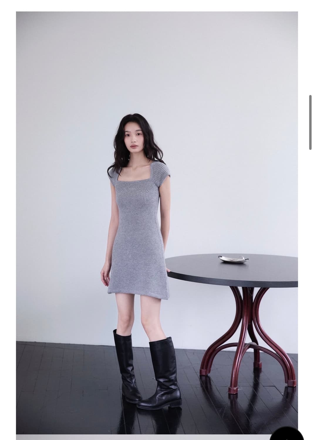 윤슬샵 Lei Knit ops (grey) 상품이미지4