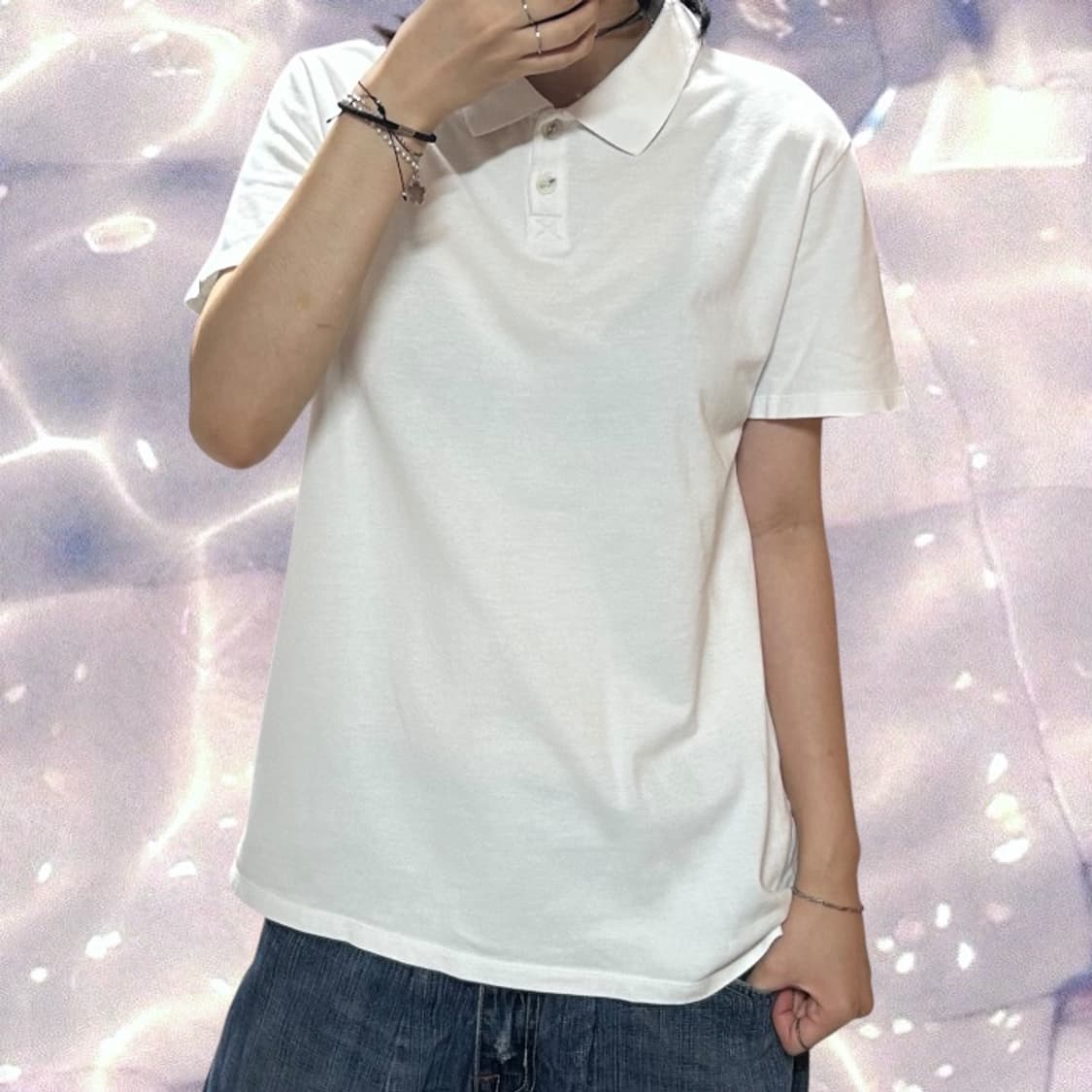 APC 아페쎄 카라 PK 피케 반팔 티셔츠 화이트 L  상품이미지2