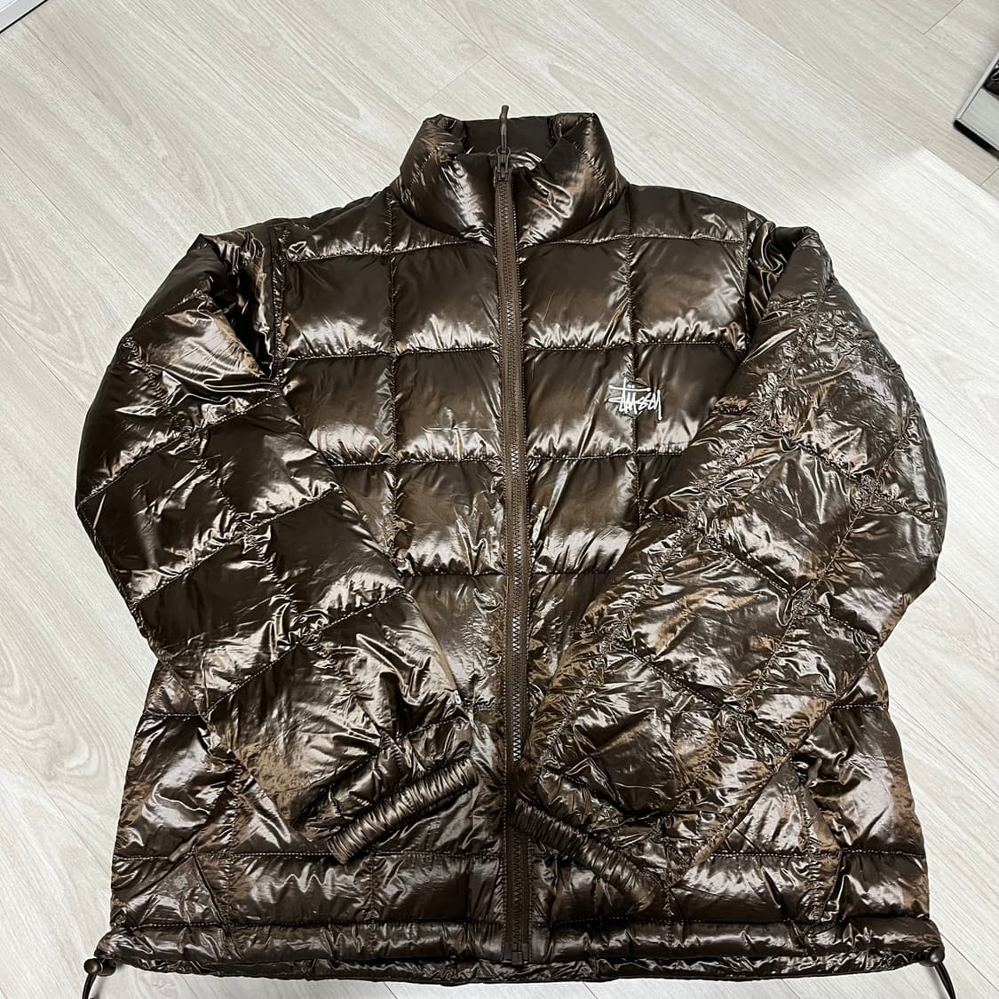 [1회착용] Stussy 스투시 미드웨이트 푸퍼 XS 상품이미지5