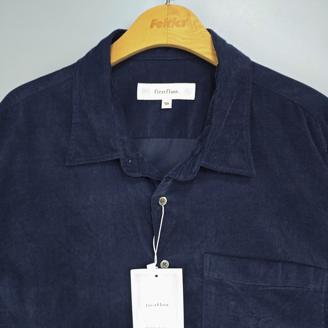 새제품) 퍼스트플로어(firstfloor) 코듀로이 셔츠 50 상품이미지2