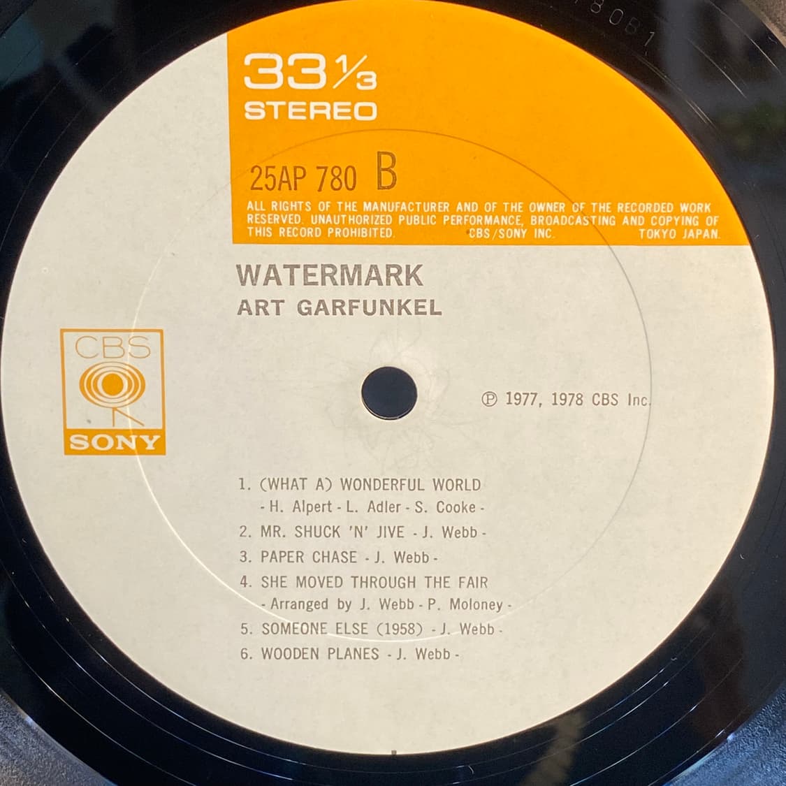 (LP-팝록) Art Garfunkel -Watermark 상품이미지5