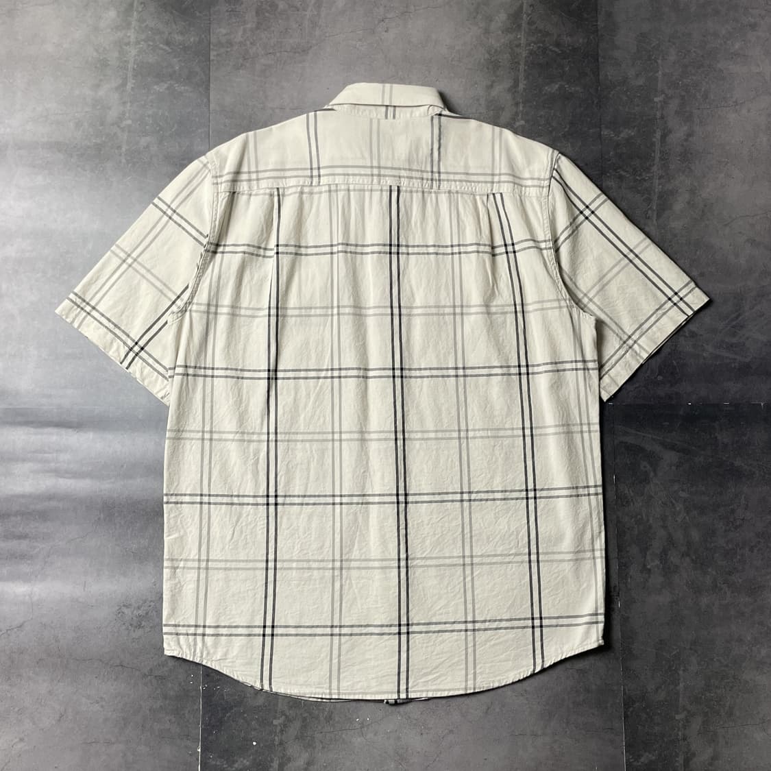 CARHARTT 칼하트 아이보리 체크 다운버튼 반팔 워크셔츠 A01080 상품이미지7
