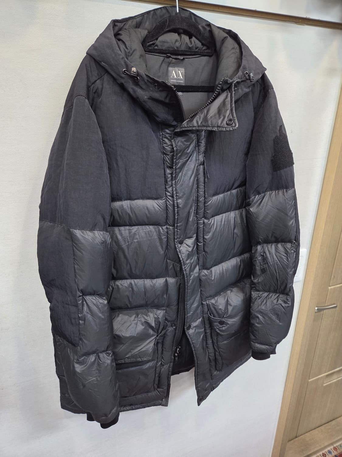 아르마니 익스체인지 다운 하프  패딩 m 상품이미지8