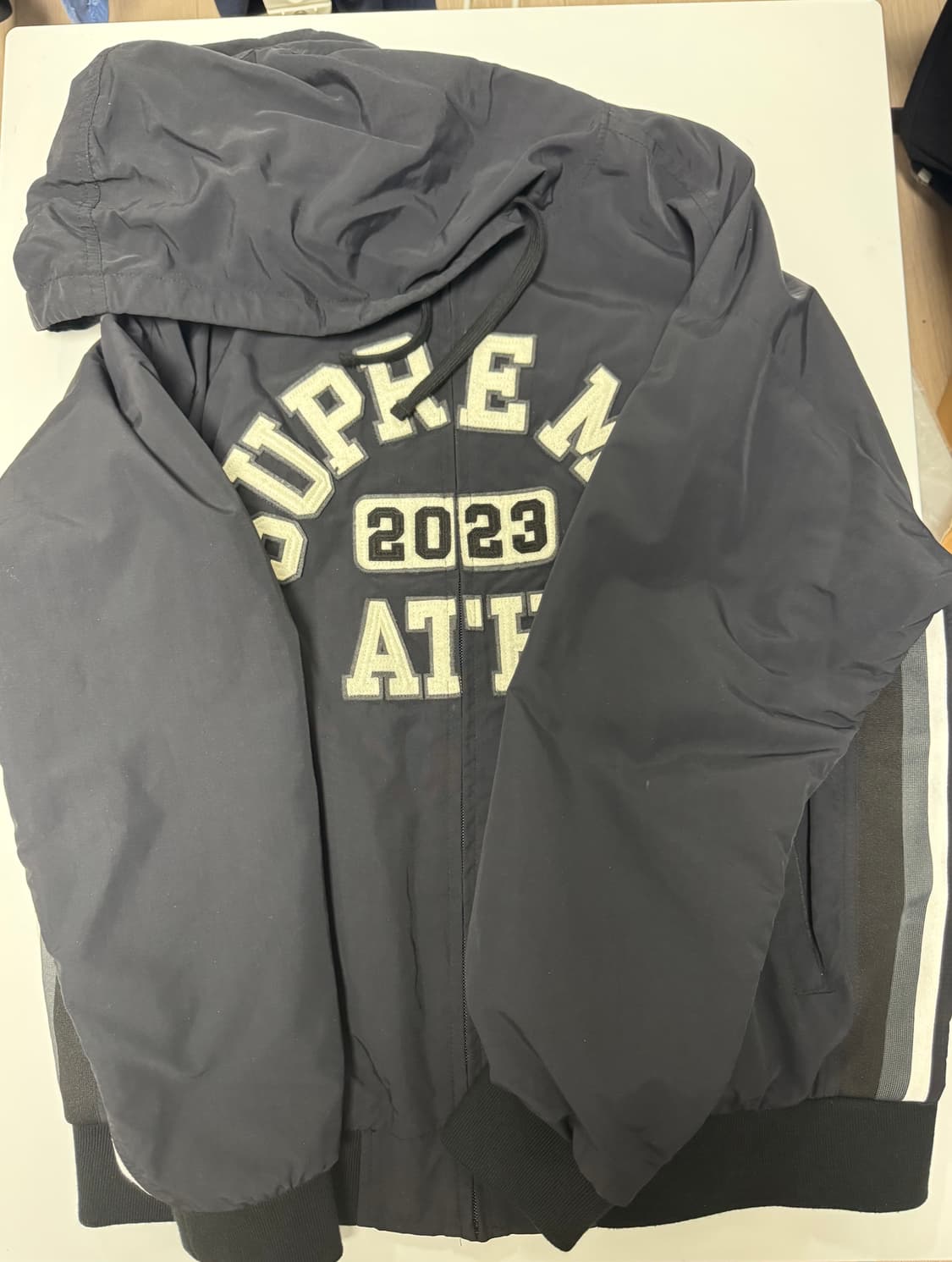 슈프림 아플리케 후드 트랙 자켓 M 상품이미지2