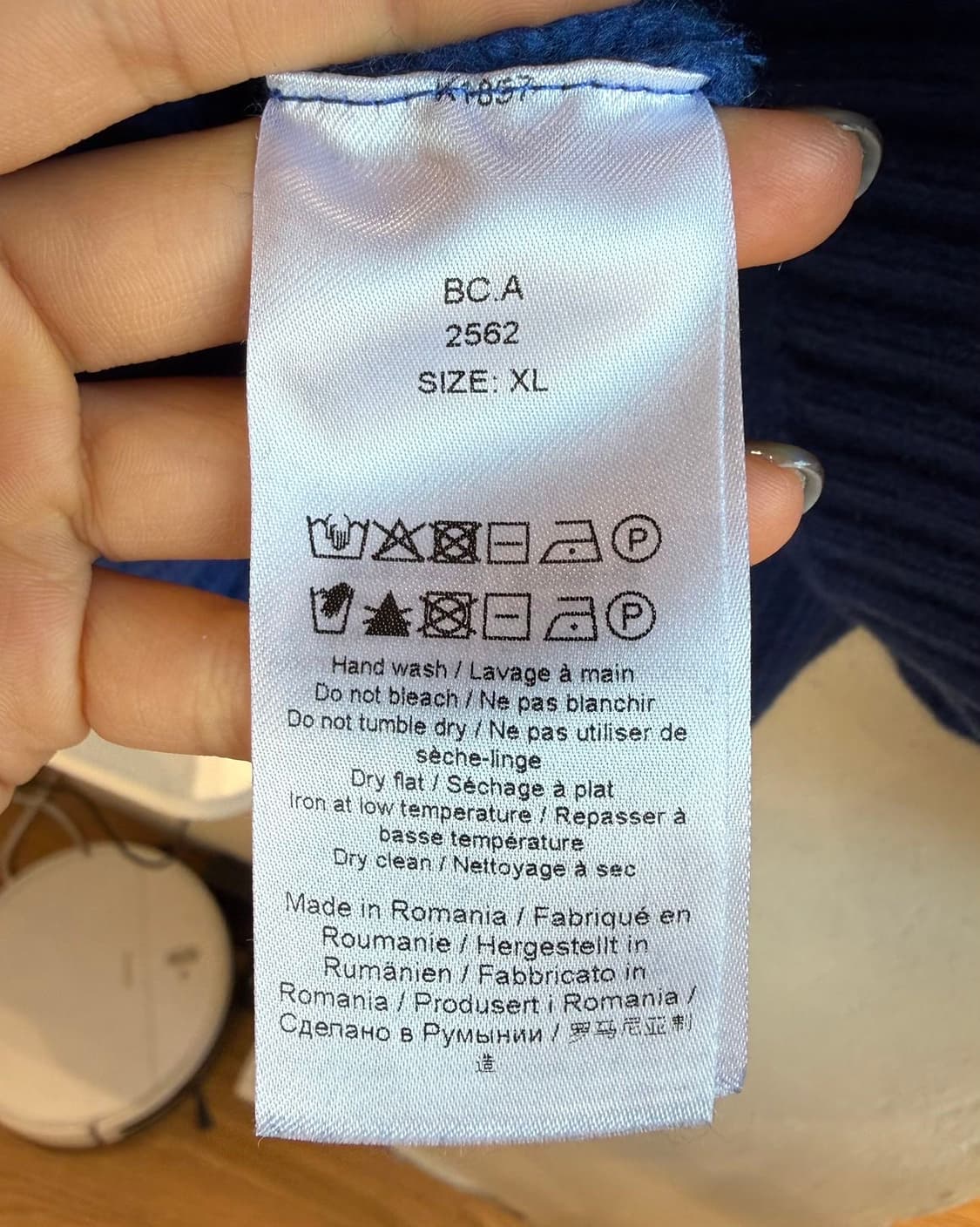 가니 블루 그래픽 오넥 풀오버 니트  상품이미지9