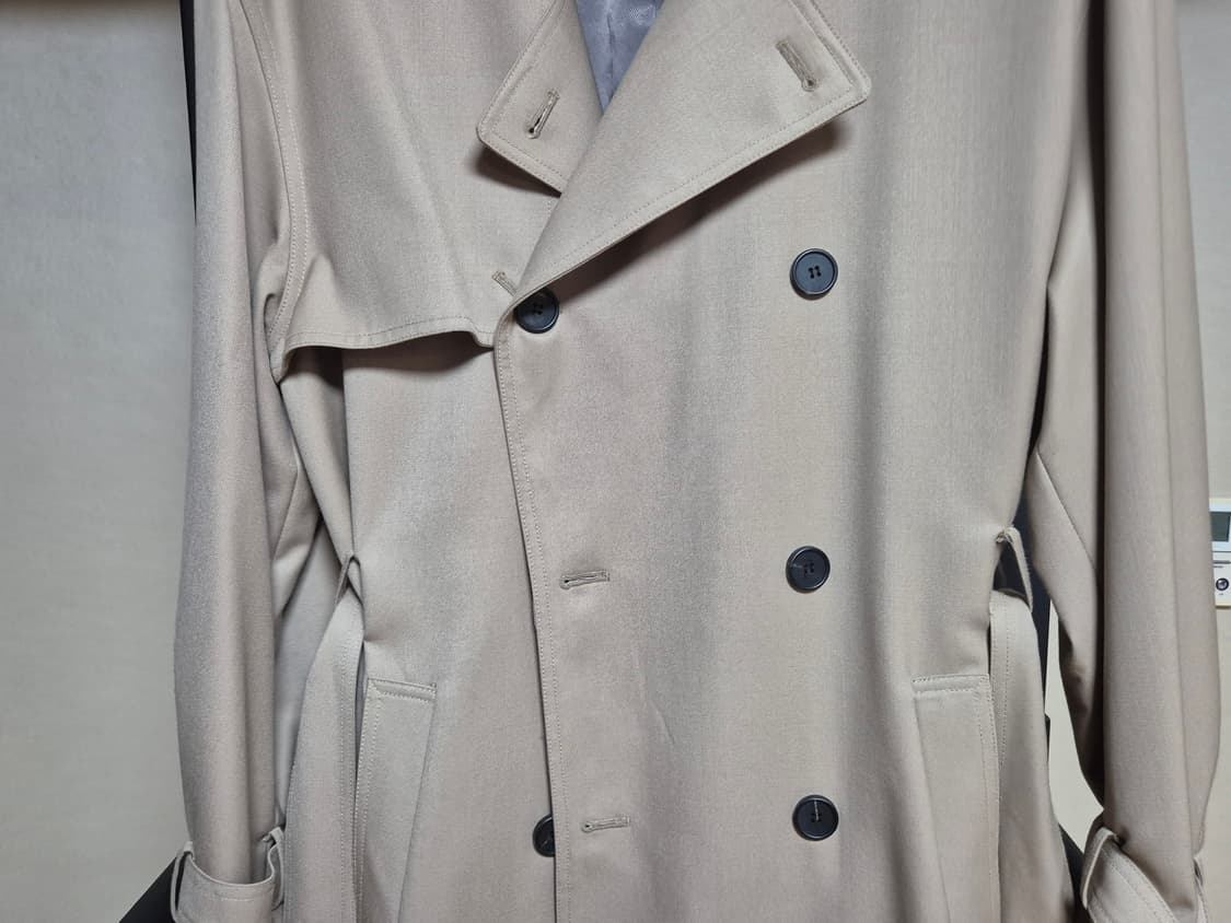 엘무드 프리미엄 울 오버핏 트렌치코트 46 상품이미지3