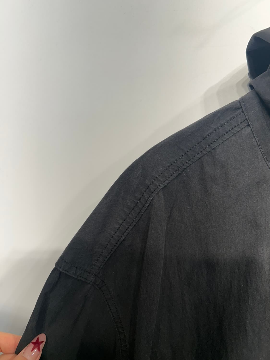L 노매뉴얼 오버핏 바람막이 자켓 블랙 상품이미지10