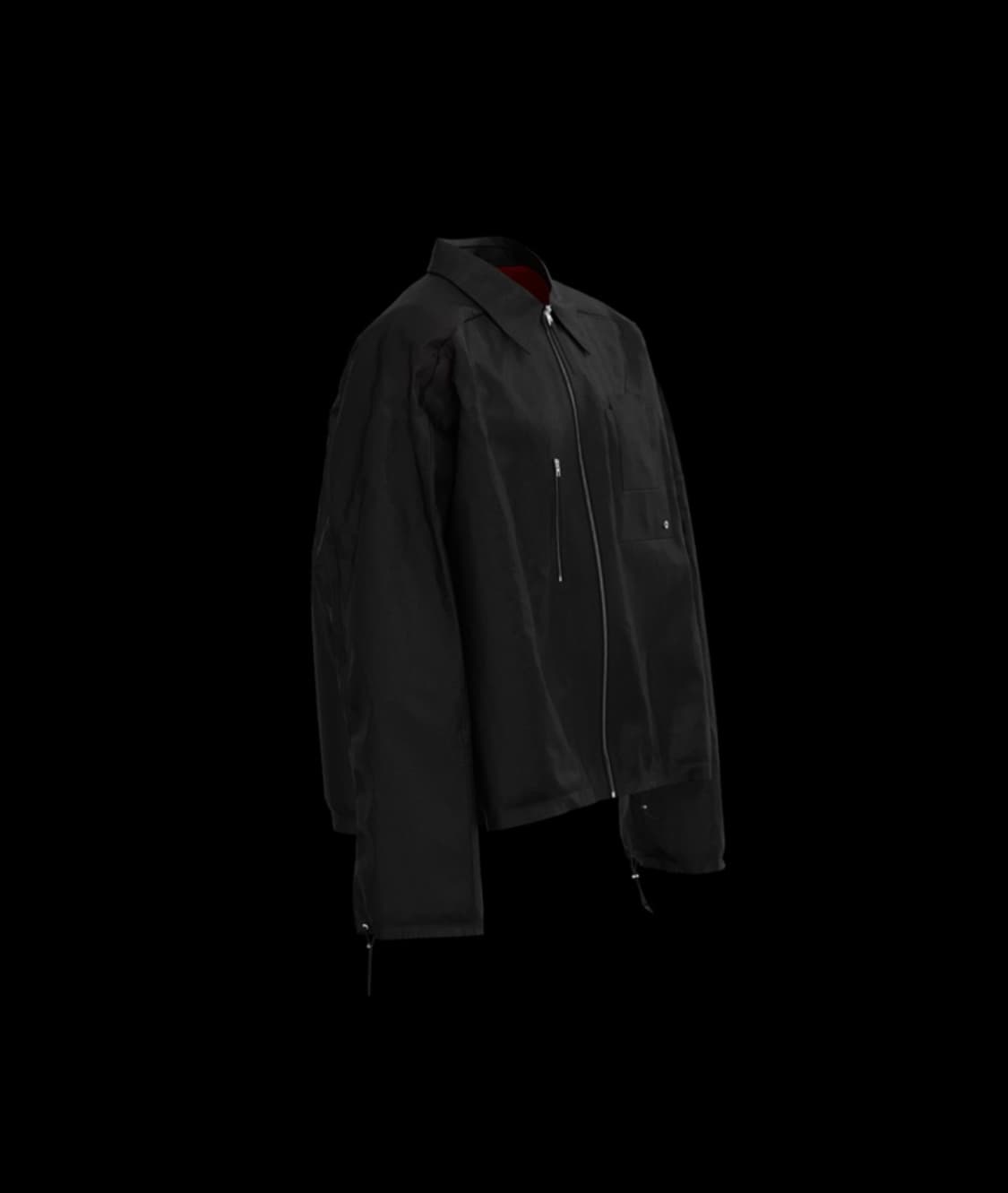 얼터드 퓨처 오버핏 셔츠 블랙자켓 상품이미지3