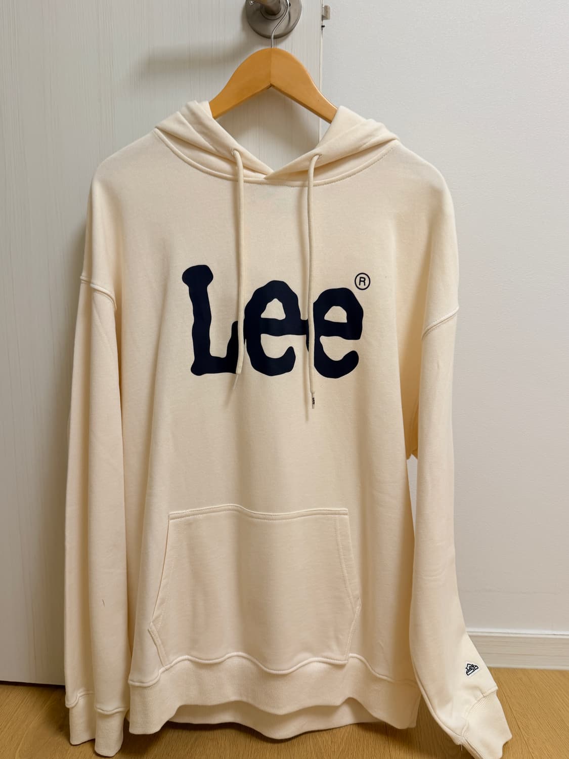 리(Lee) 베이지색(아이보리) 후드티 L사이즈 상품이미지1