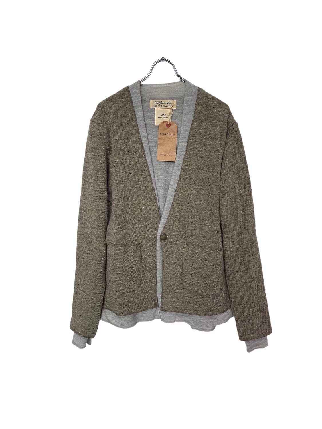 REMI RELIEF Concho Layered Wool Cardigan 상품이미지1