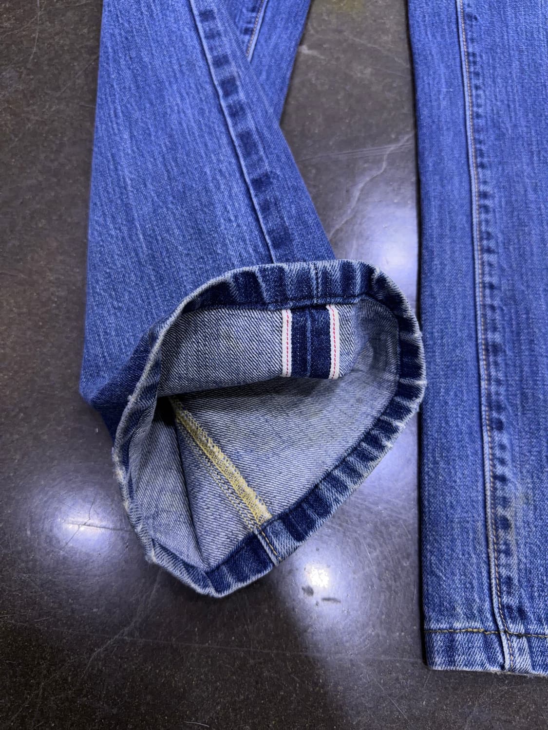 Gap 갭 셀비지 버튼플라이 래귤러핏 빈티지 데님팬츠 28 상품이미지6