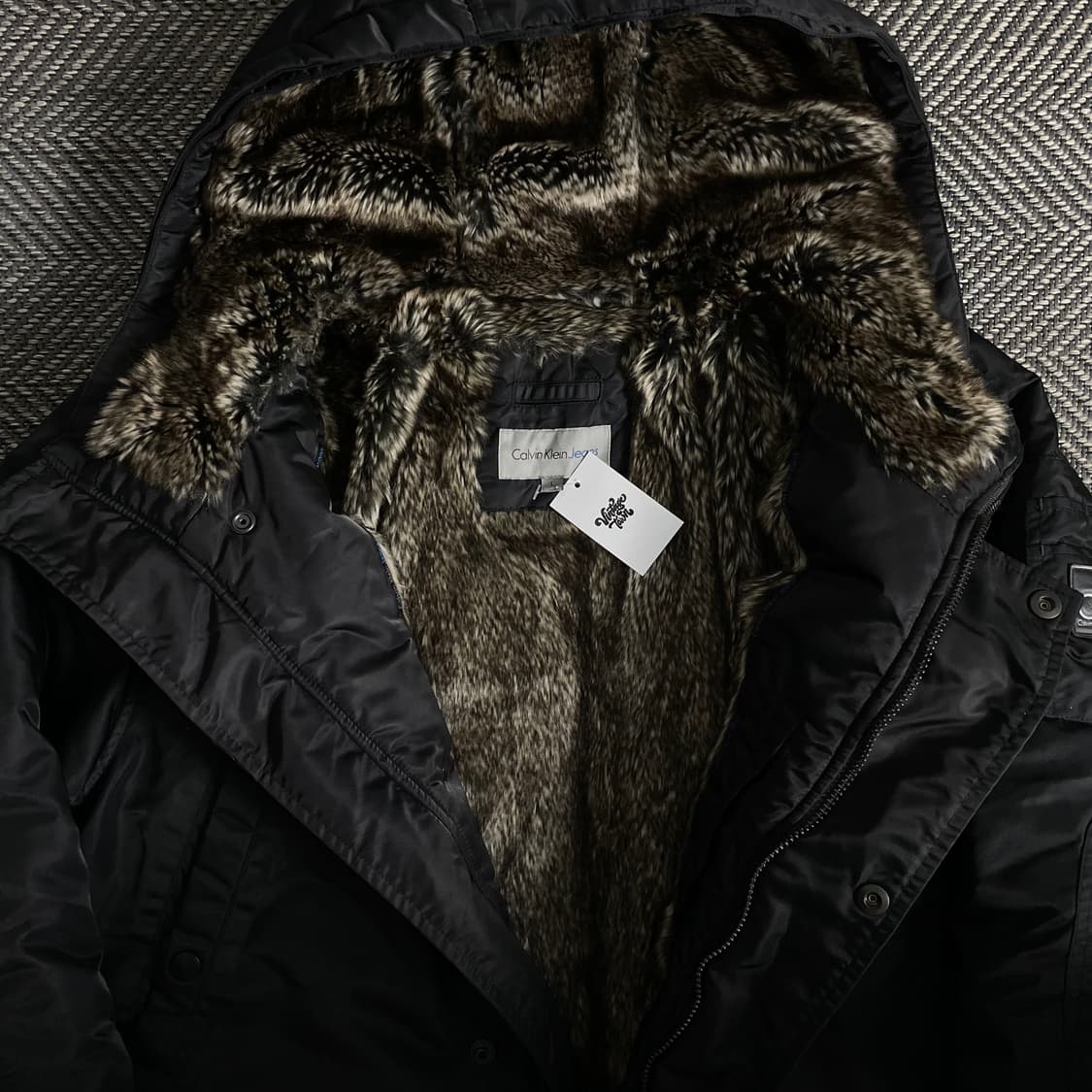 00s 캘빈클라인 아카이브 N3B 이너 퍼 다운 패딩y 3262 상품이미지5