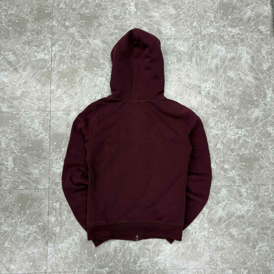 아베크롬비 y2k 버건디 여리핏 울프죠 양털 대장급 후드집업 희귀져지 상품이미지3