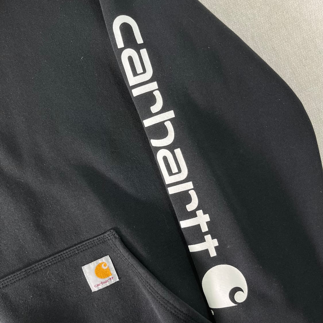 105 칼하트 사이드라인 블랙 후드티 상품이미지3