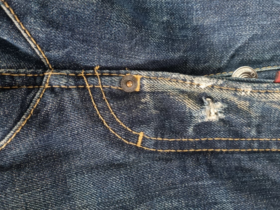 디스퀘어드2 워시드 덧뎀 청바지 (30-32인치) 상품이미지7