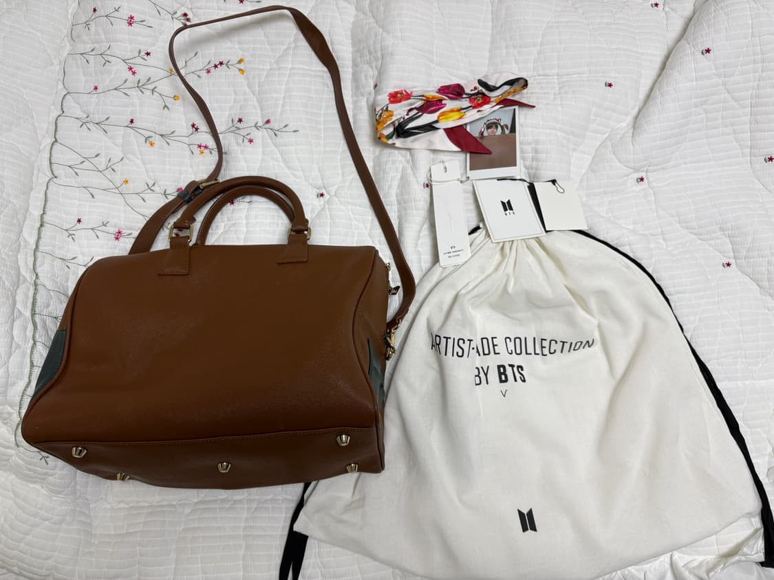 방탄 BTS 뷔 아티스트 메이드 컬렉션 뮤트 보스턴 백 상품이미지1