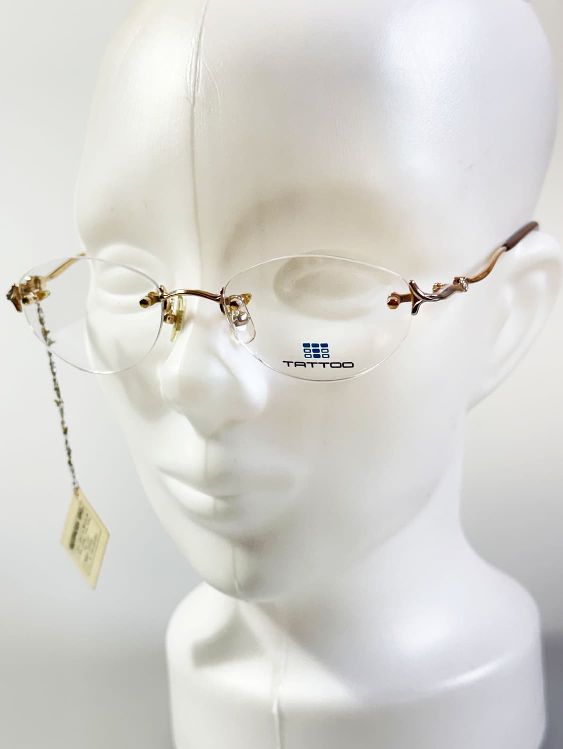 TATTOO 골드 오벌 무테 메탈 프레임 빈티지 안경 상품이미지8