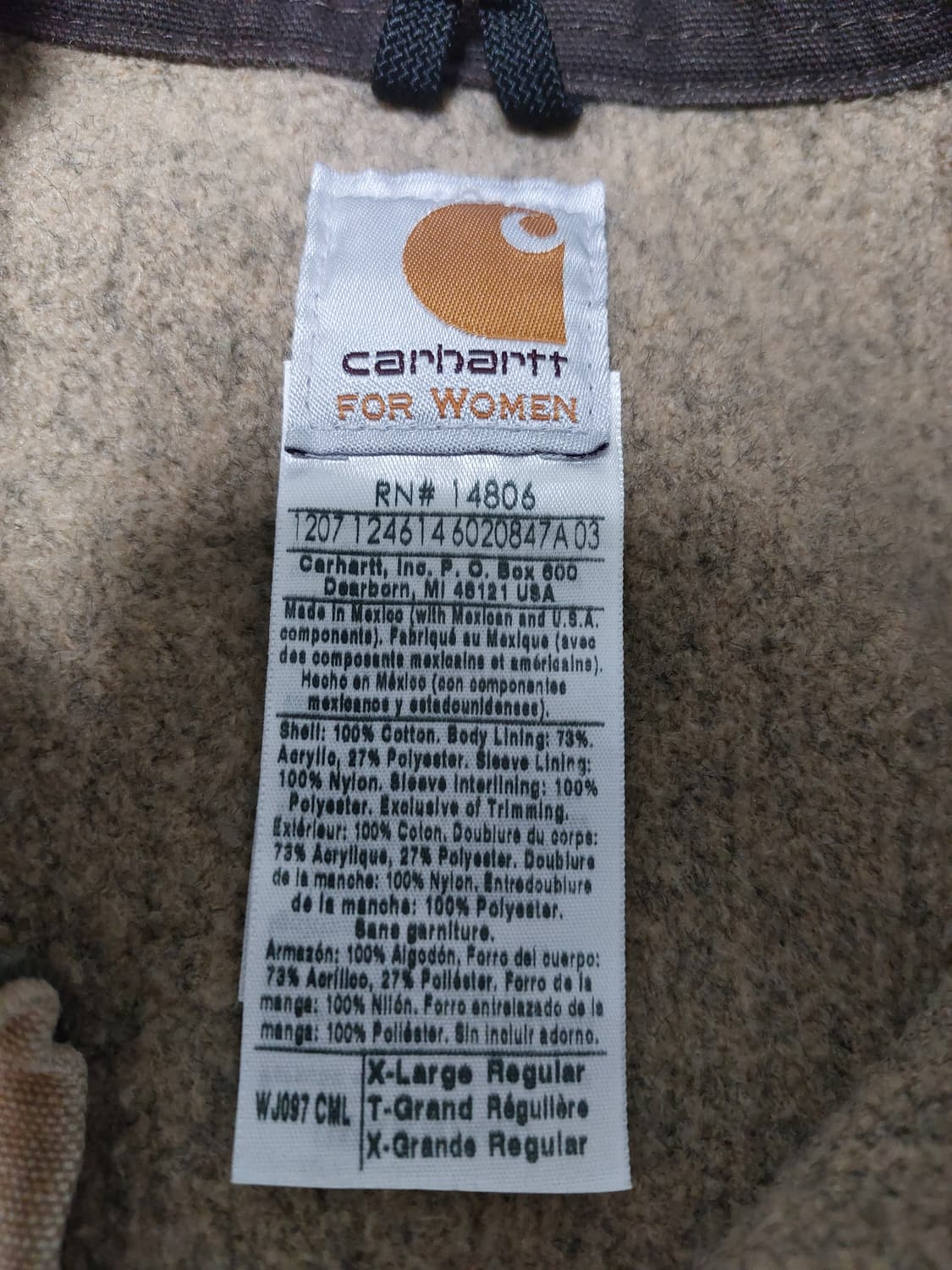 칼하트 디트로이트 wj097 cml xl 상품이미지3