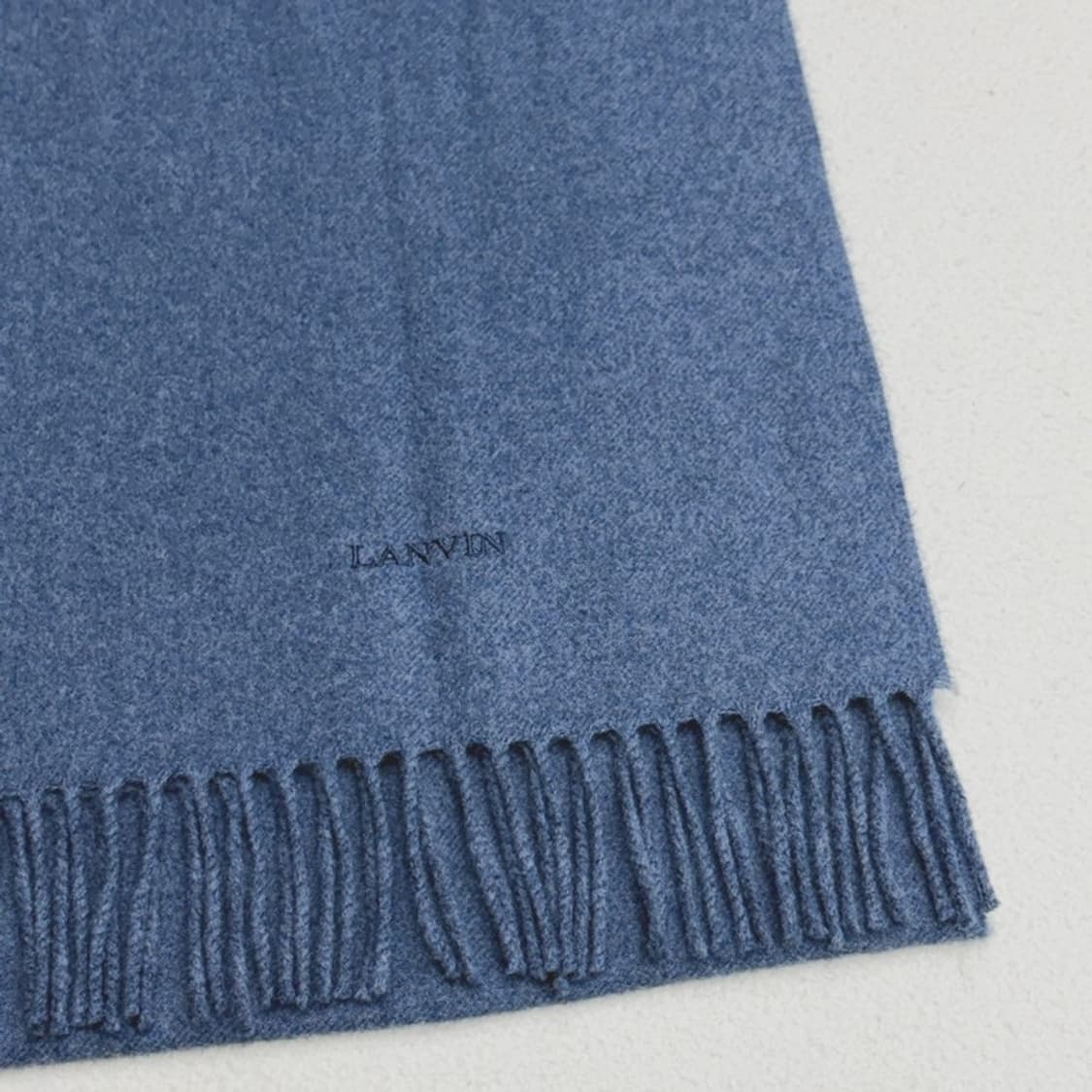 LANVIN 블루 100% 울 머플러 상품이미지3