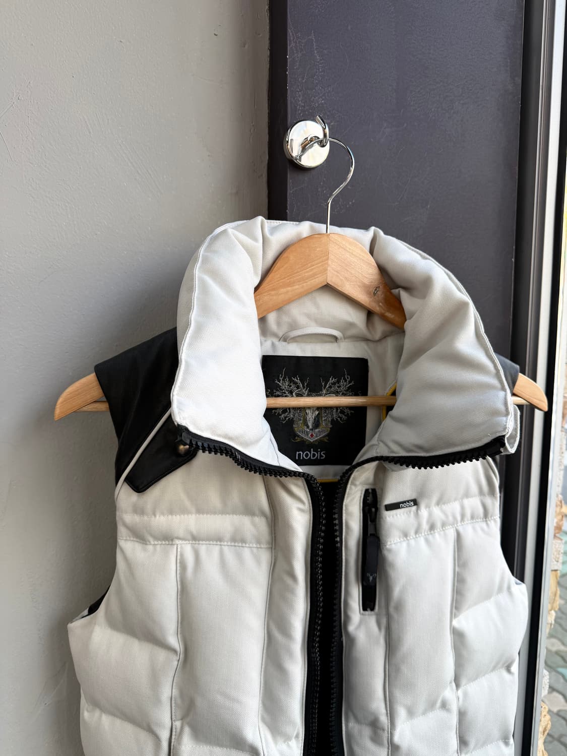 S/ 노비스 백패치 레더트리밍 조끼패딩 상품이미지5