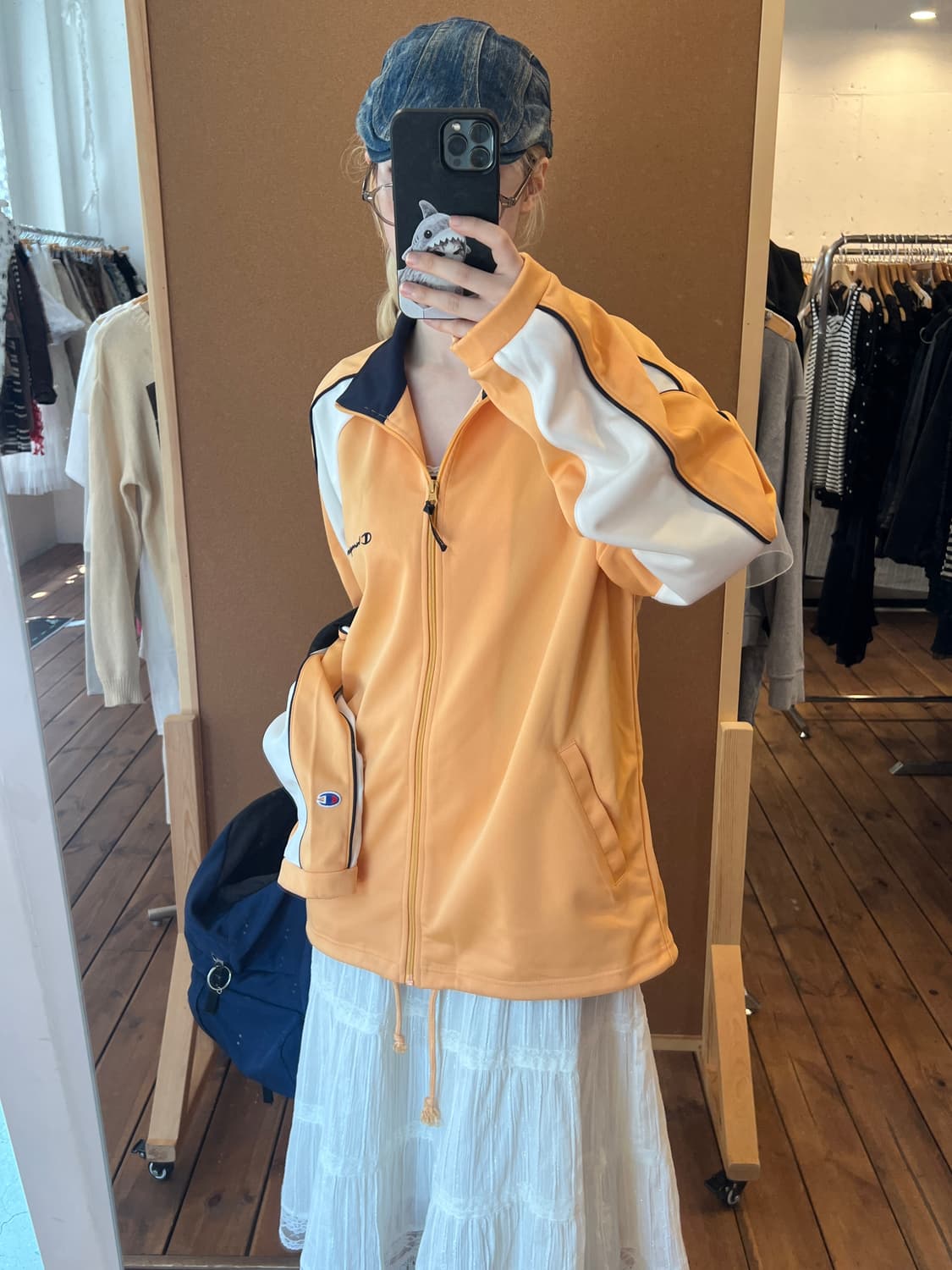 챔피온 오렌지 집업 상품이미지3