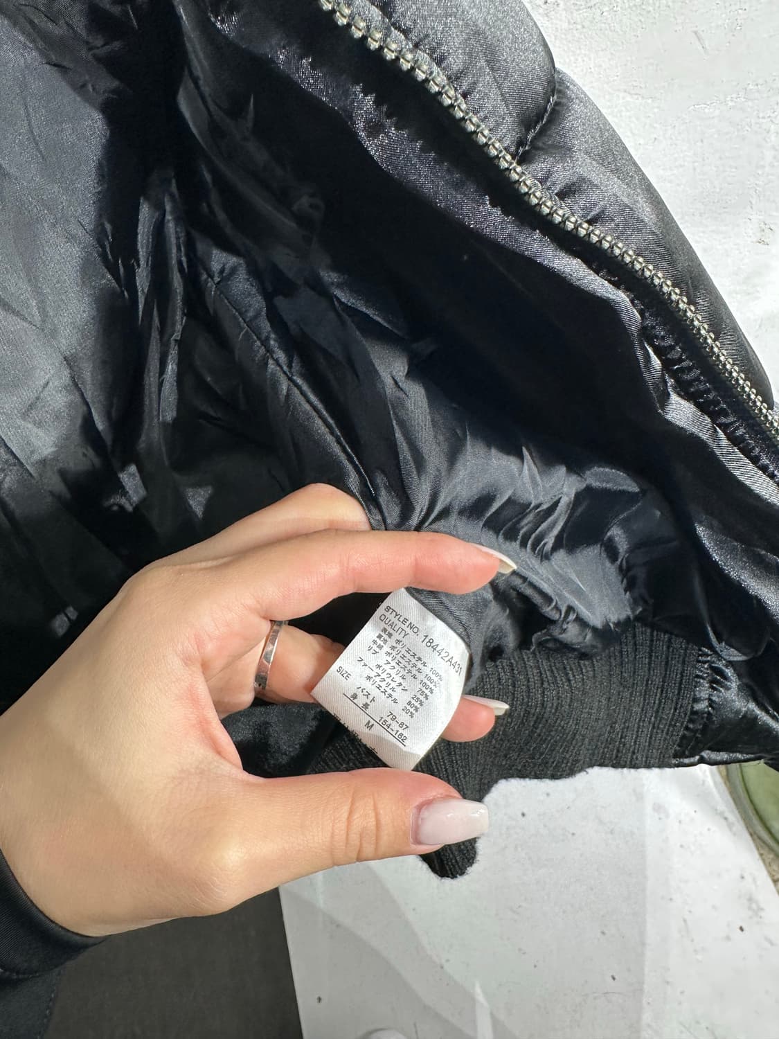 Jpn 일본빈티지 블랙 퍼 후드 패딩 상품이미지10