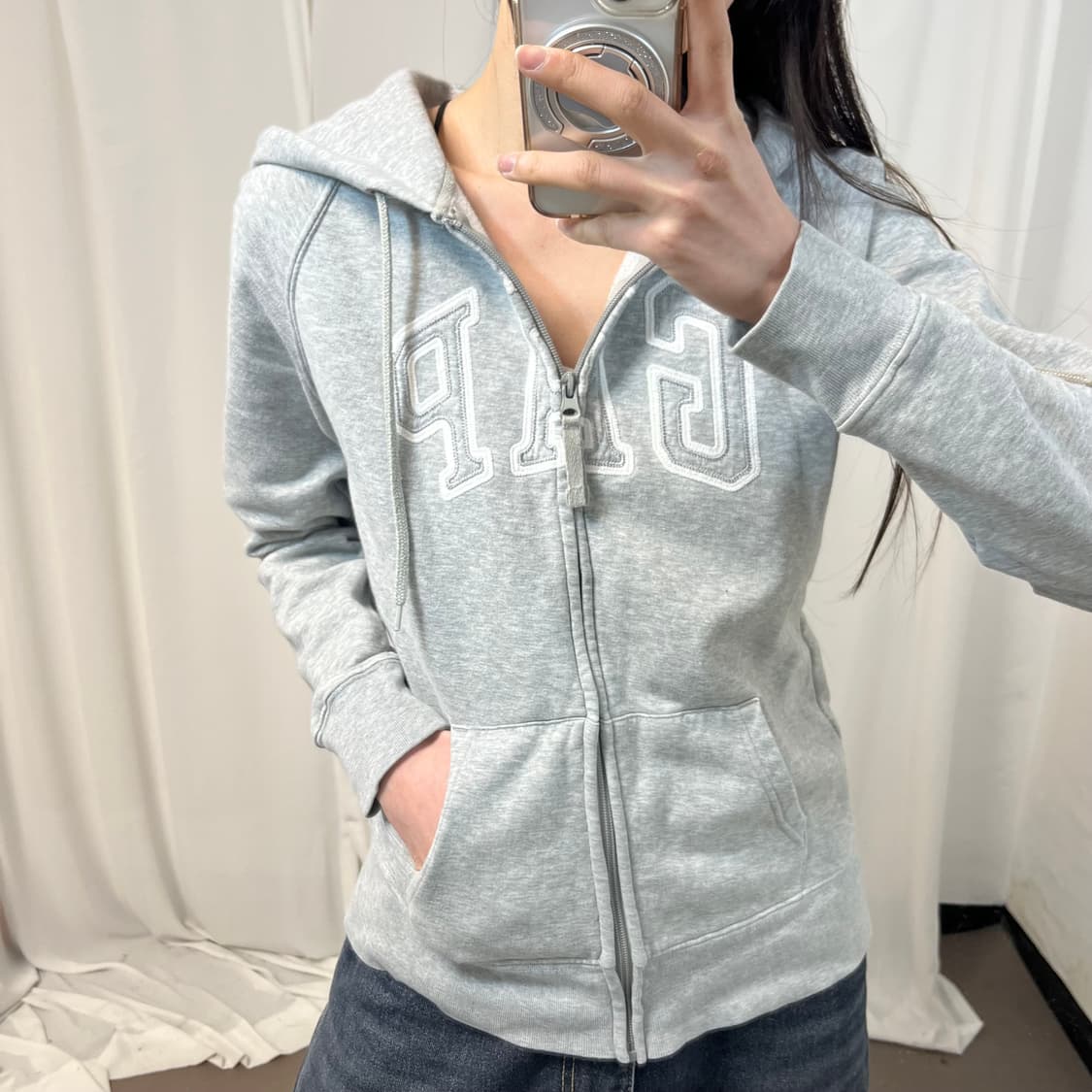 GAP Grey Hood Zip-up 상품이미지3