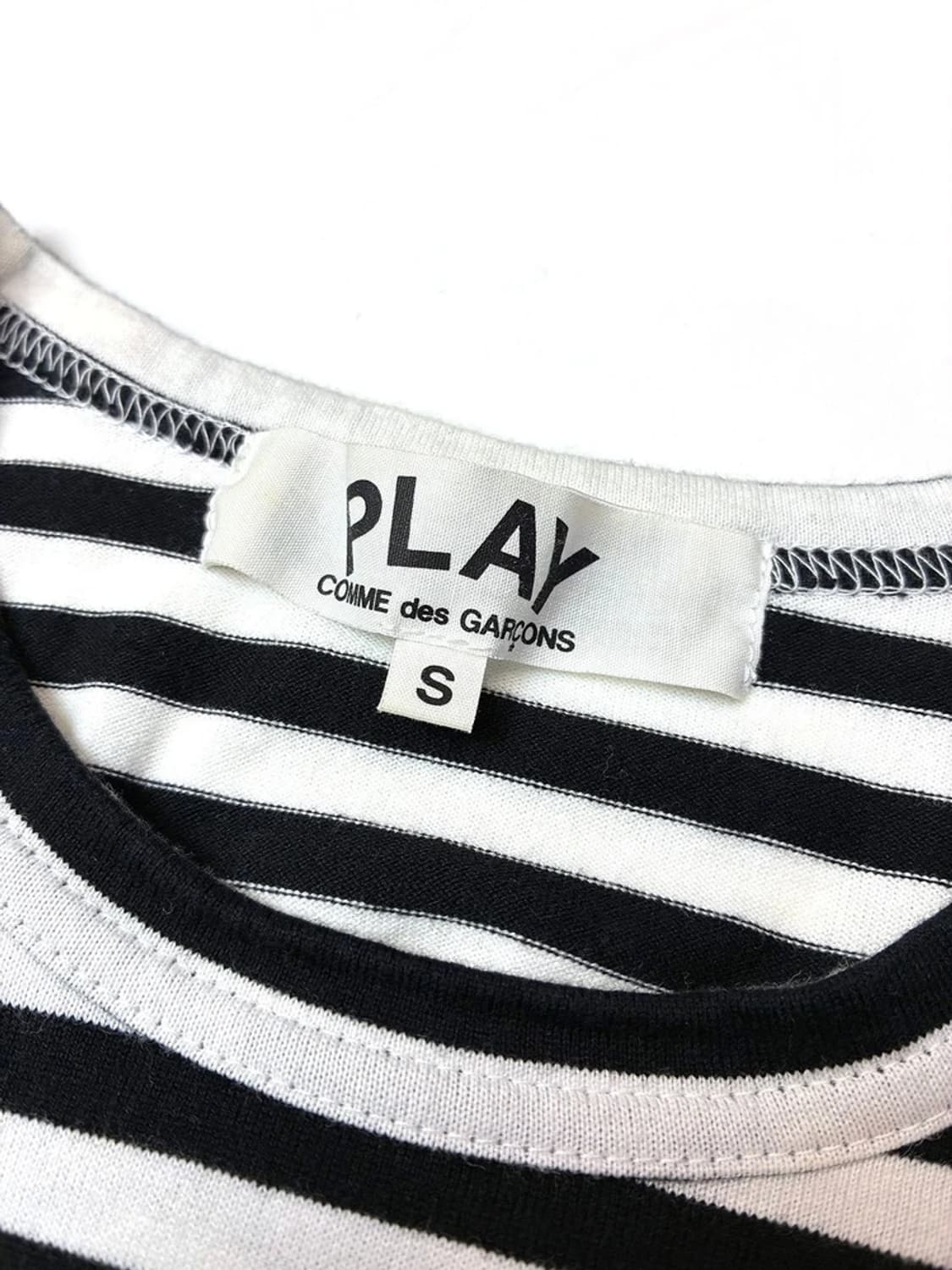 꼼데가르송 플레이 하트로고 스트라이프 롱 슬리브 PN5391 상품이미지6