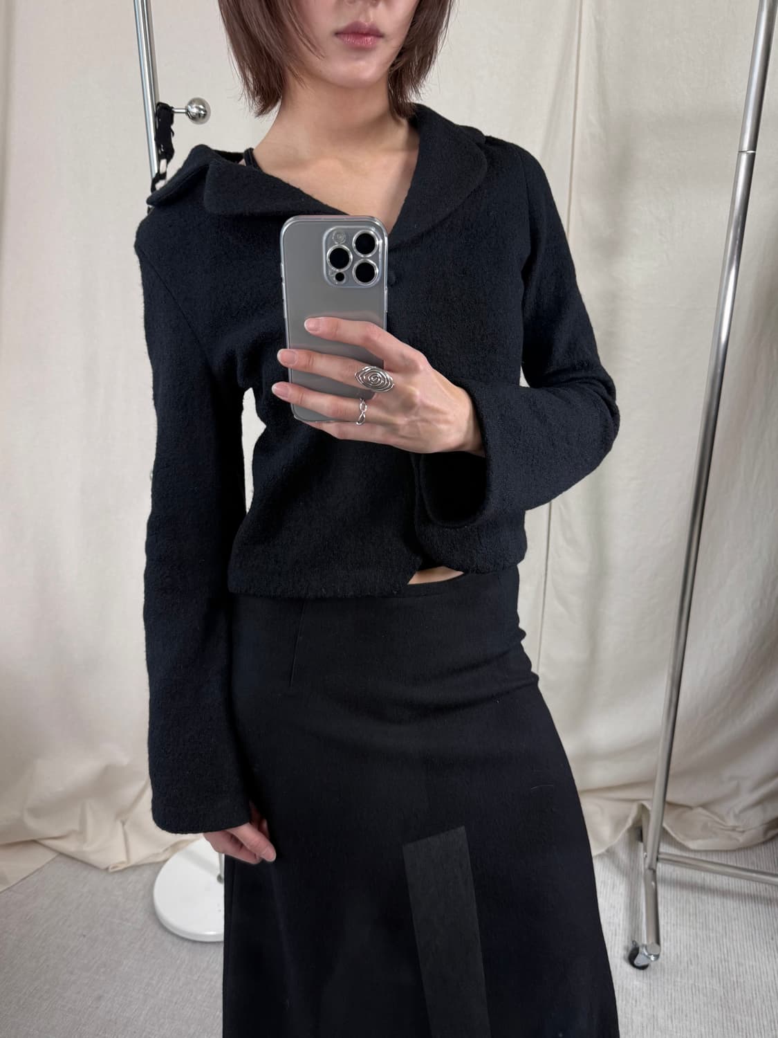 Sybilla 시빌라 라운드 칼라 울 자켓 상품이미지1