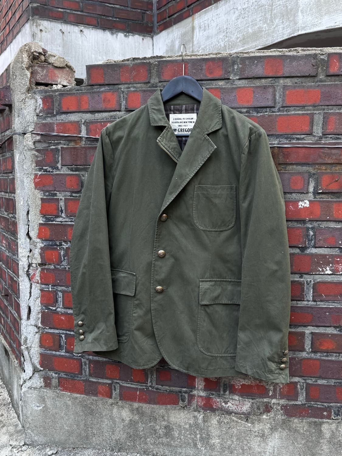 맥그리거 올리브 워크 블레이저 자켓  상품이미지1