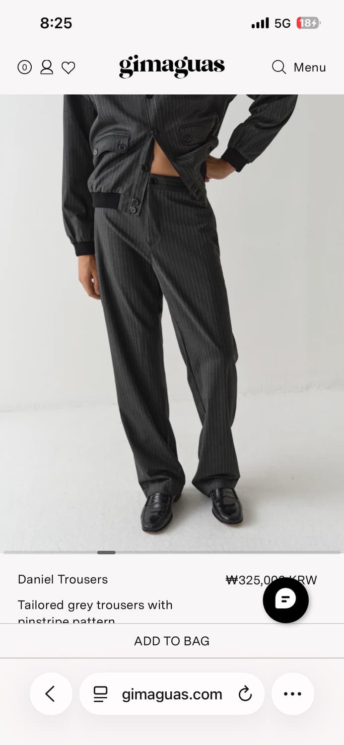Gimaguas daniel trousers 40사이즈 상품이미지2