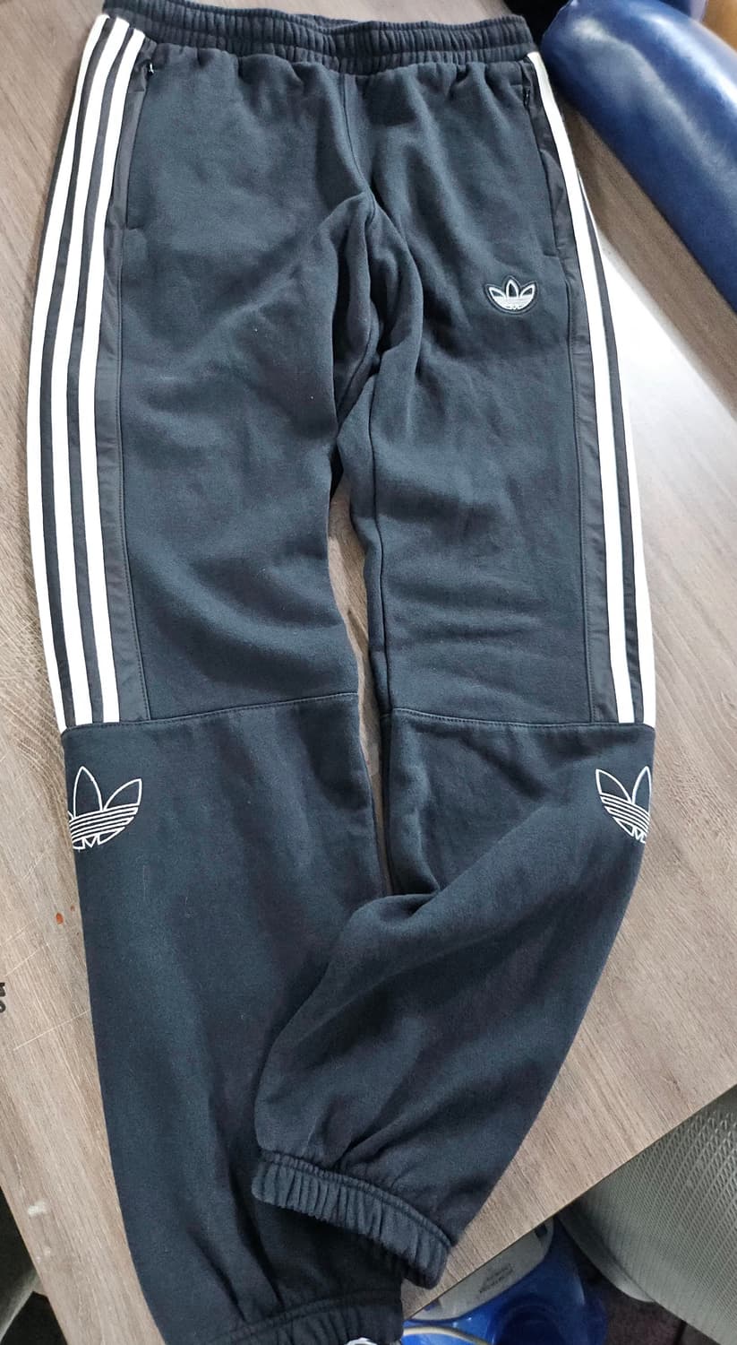 아디다스 삼선 불꽃로고 트레이닝 바지 블랙  XL 상품이미지2