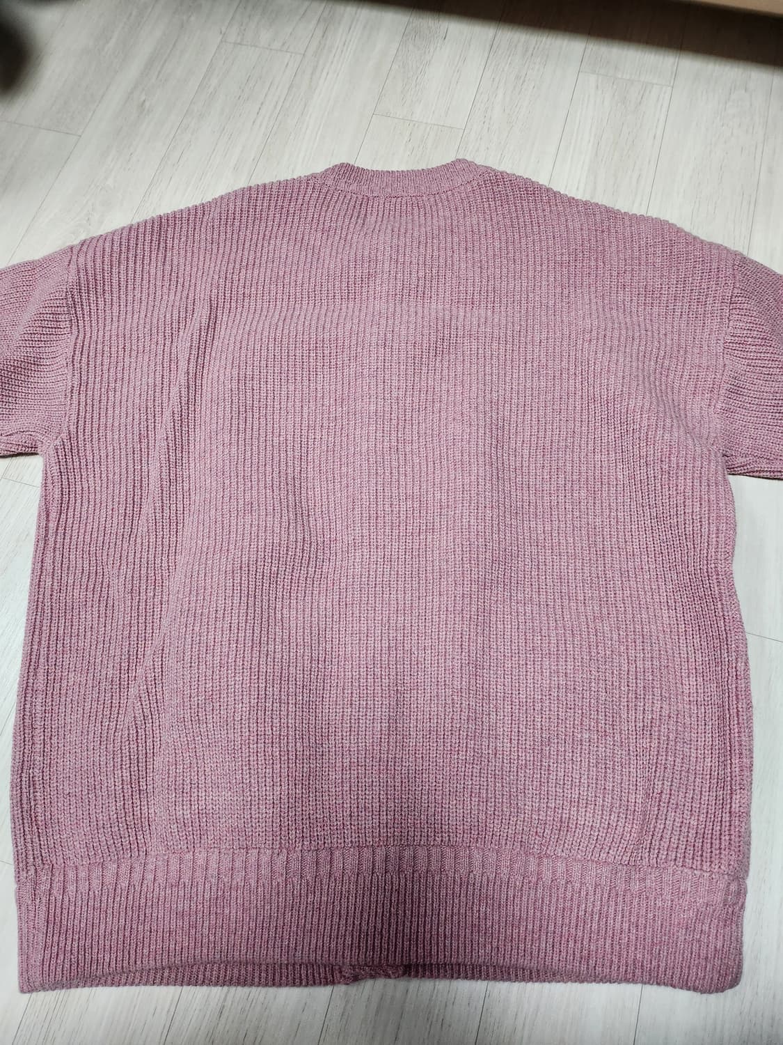 사운즈라이프 헤비 울 가디건 핑크 L 상품이미지4