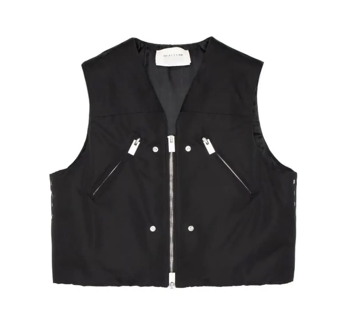 알릭스 집업 패딩 크롭 베스트 질레 블랙 ALYX  몽클레어 푸퍼 조끼 상품이미지2