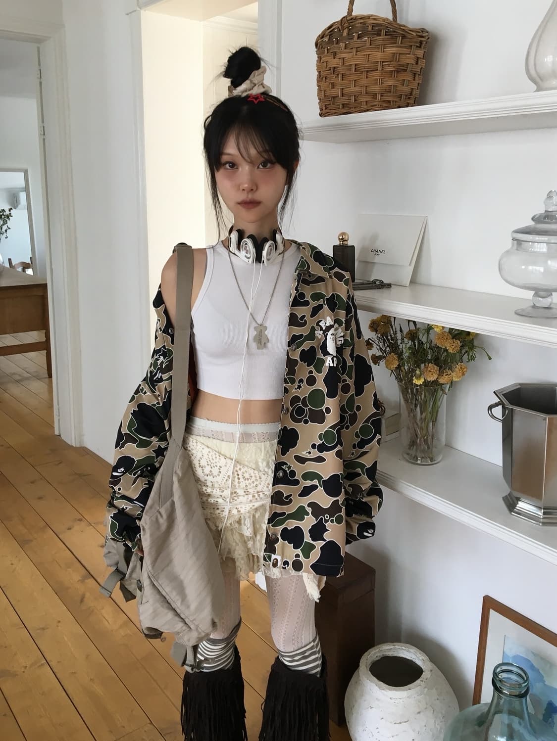 베이프 황계 스타 카모 자켓 상품이미지2