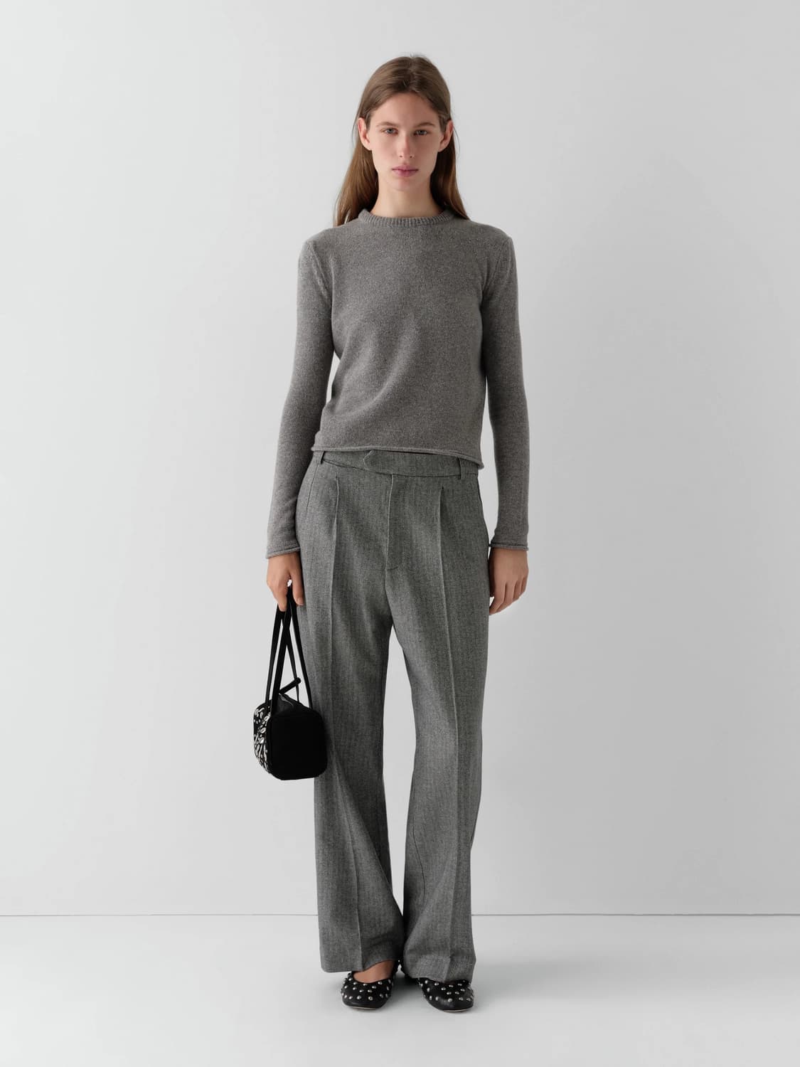 F/ 기마구아스 Sofia 소피아 스터드 백 스웨이드 블랙 상품이미지3