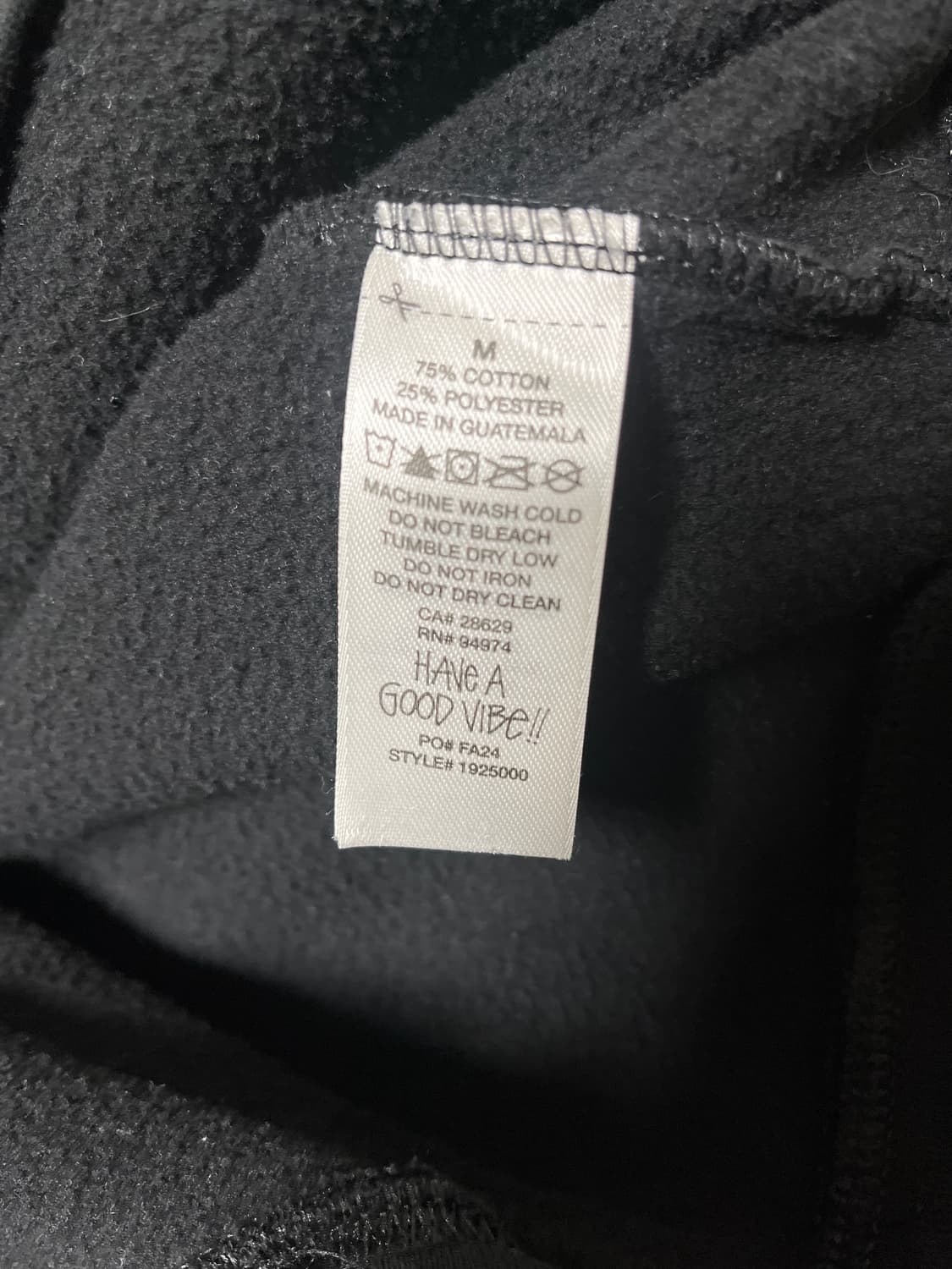 [크림구매] 스투시 베이직 후드티 블랙 M 상품이미지6