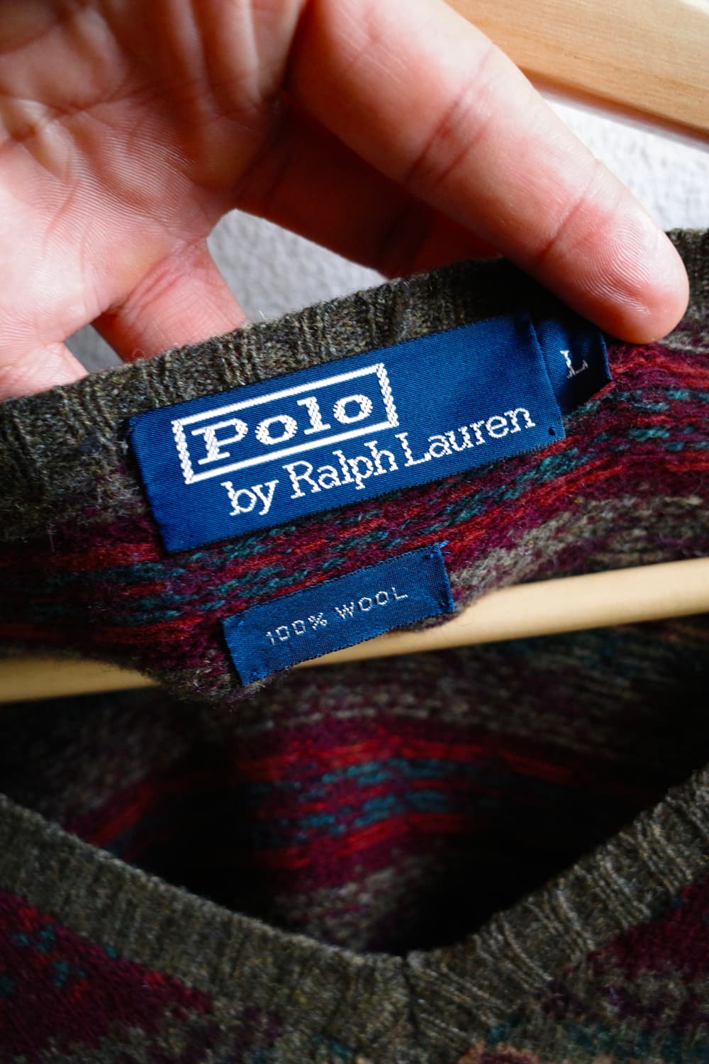 폴로 페어아일 브이넥 니트  상품이미지6