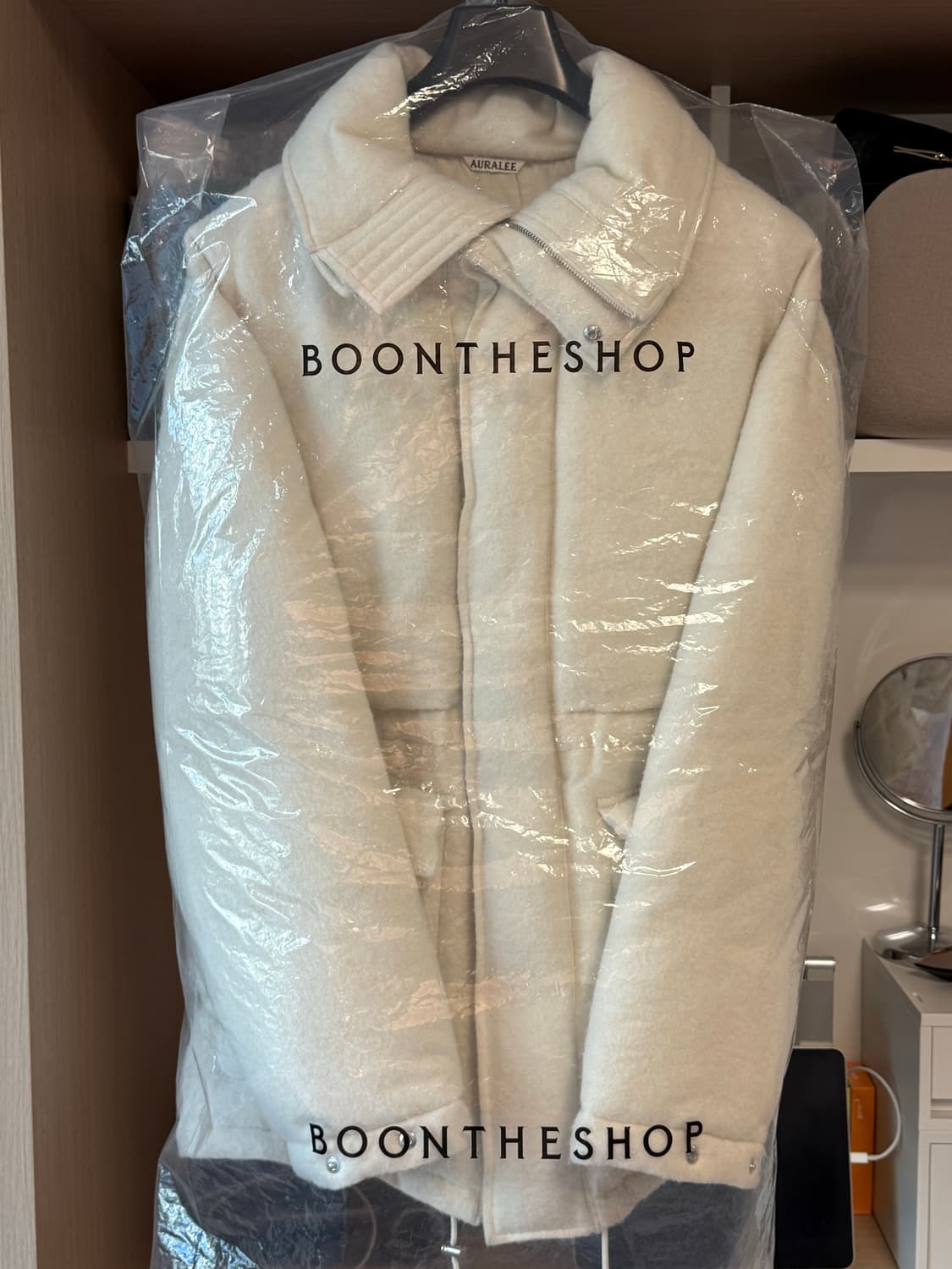 [정품/초레어] 오라리(AURALEE) 알파카 혼방 울 패딩 - 사이즈4 상품이미지7