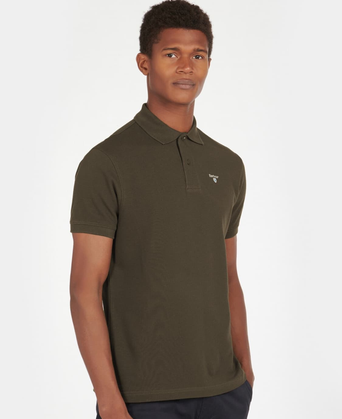 23SS Barbour 피케 폴로 반팔 카라티 L/100 상품이미지1