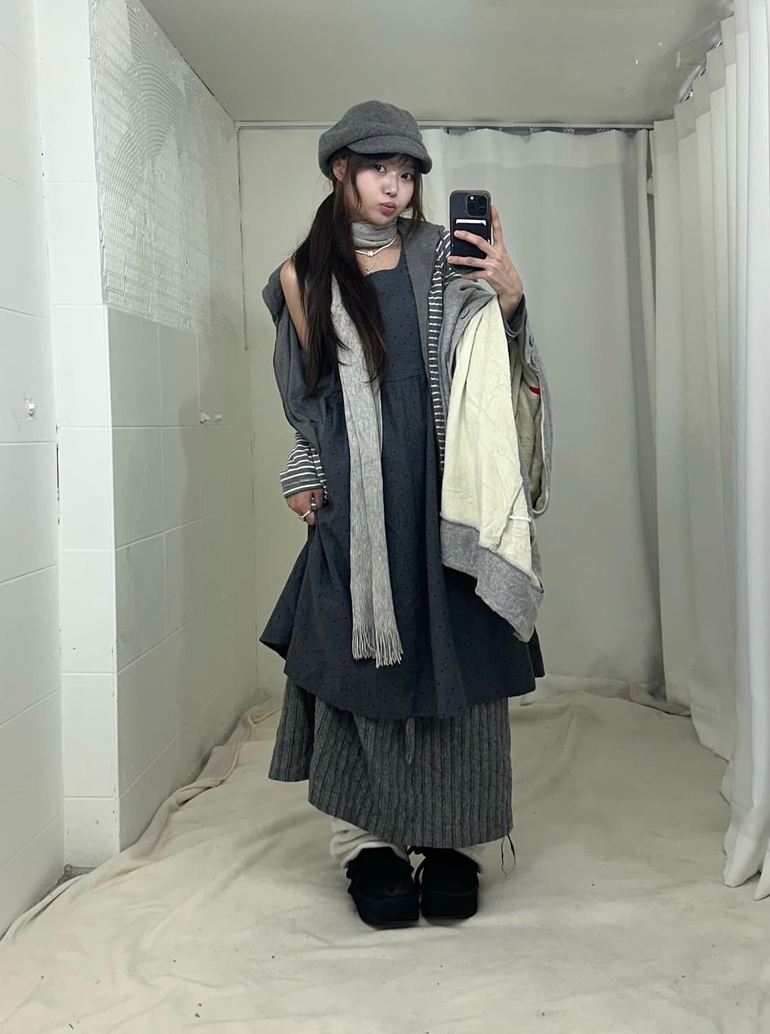 그레이 너드모리 니혼진 코디세트 상품이미지3