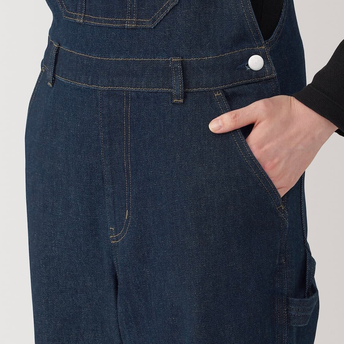 무인양품 무지 오버롤 점프수트 멜빵바지 상품이미지3