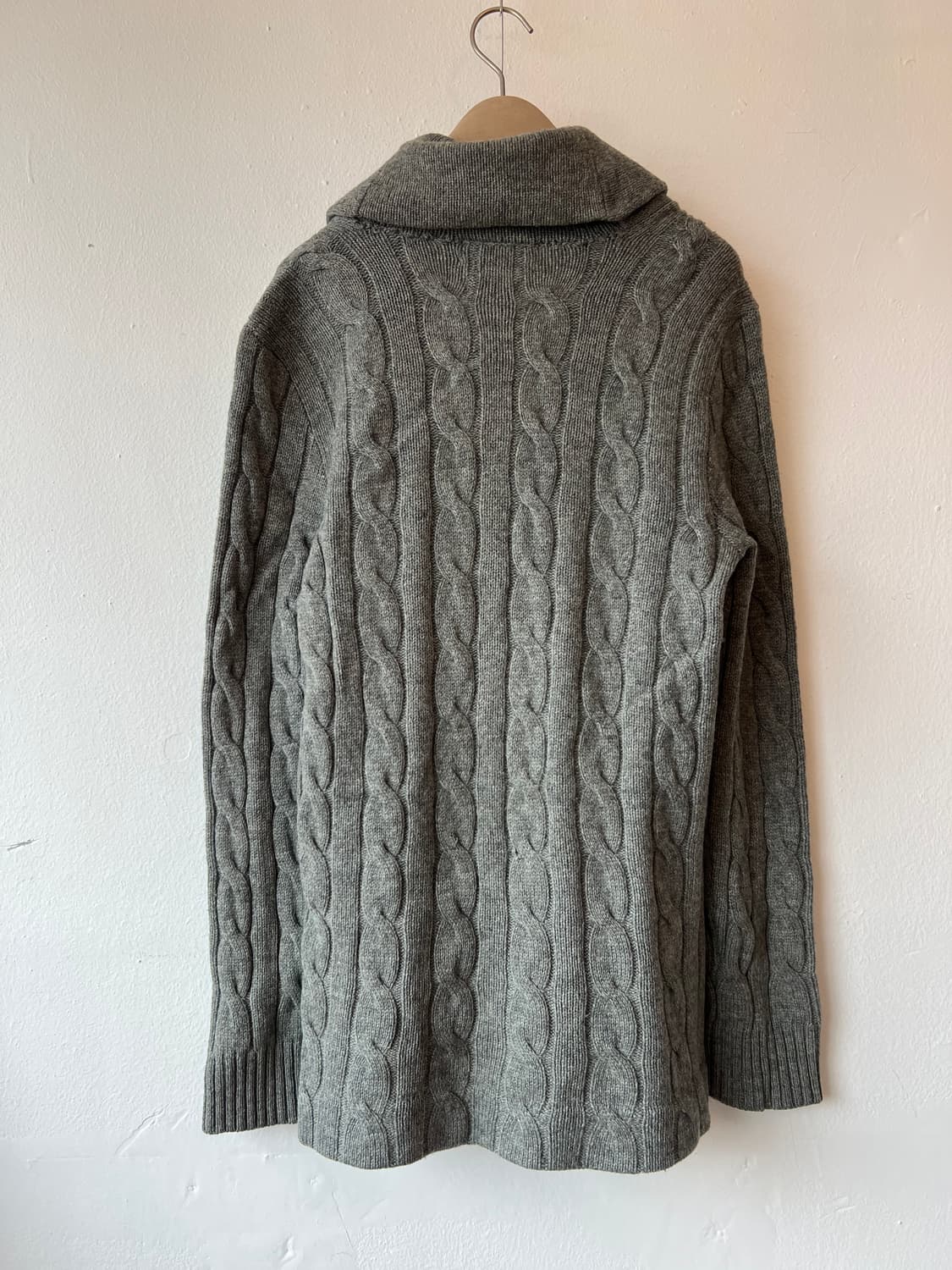 폴로랄프로렌 남성 그레이숄카라가디건 울가디건 케이블가디건 상품이미지3