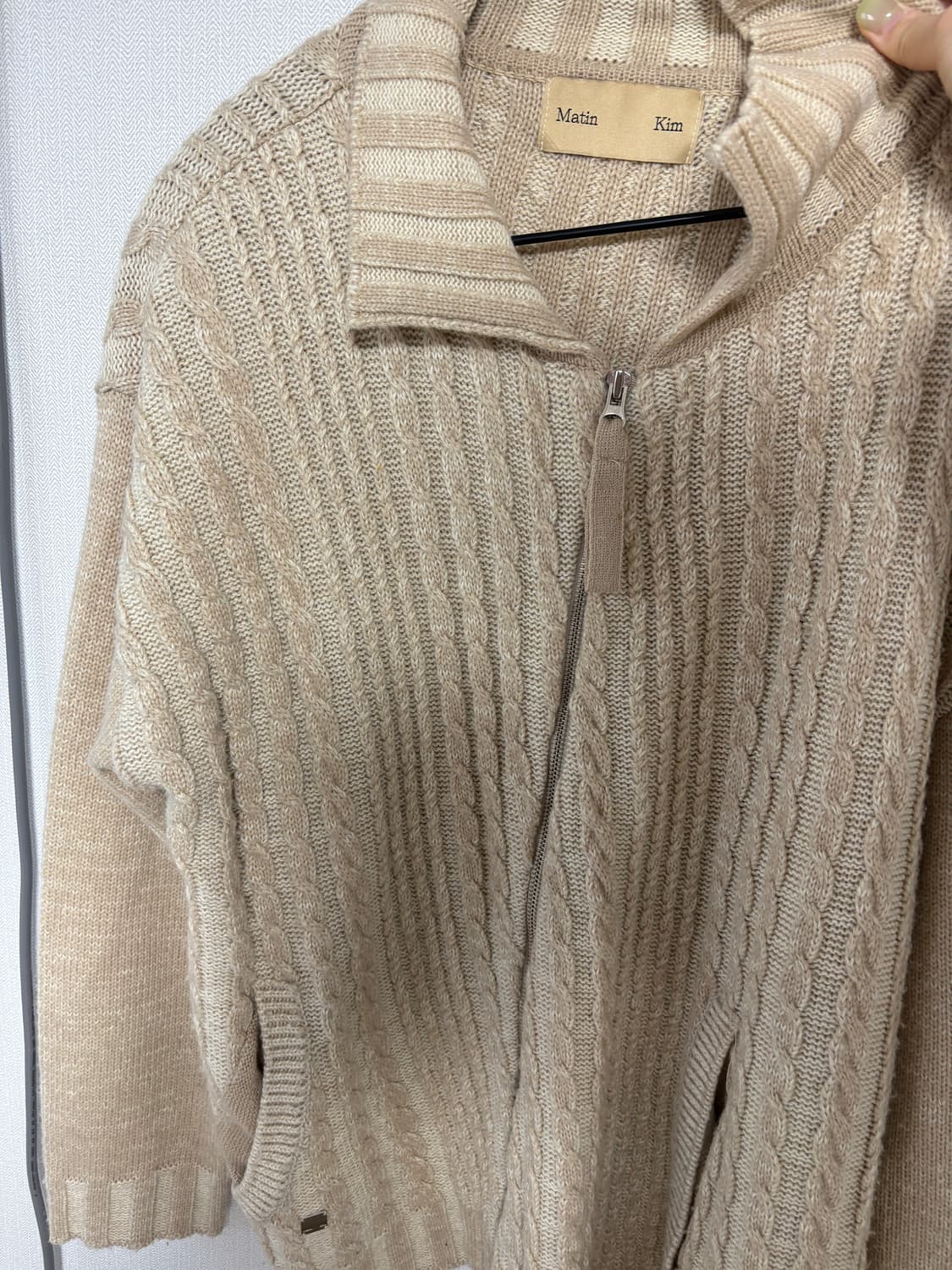 마뗑킴 케이블 니트 가디건 (단종/이제 못구함)  상품이미지4