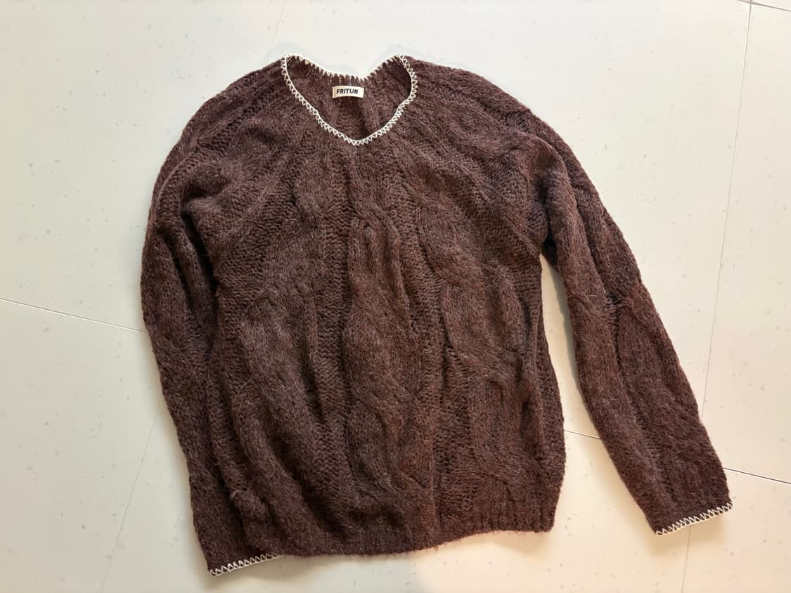 프리터 케이블 니트 상품이미지2