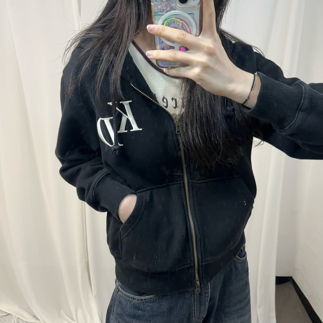 Kodak black zip-up hoodie 상품이미지3