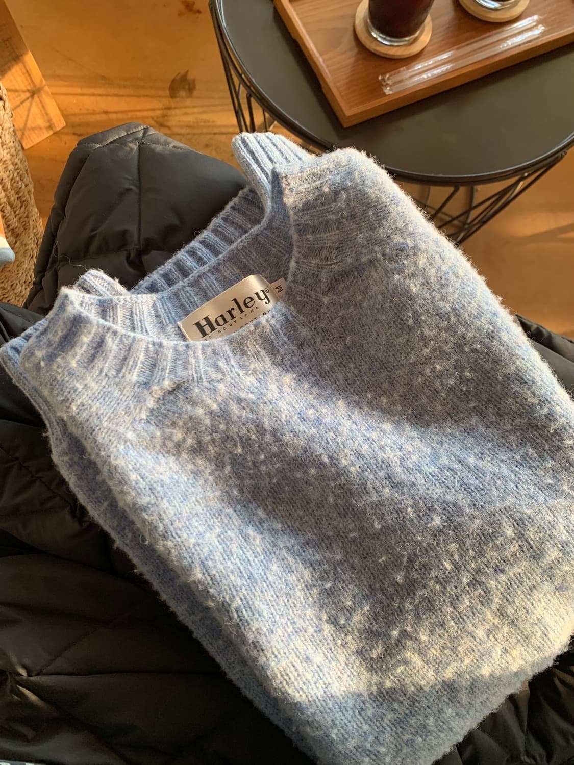 할리오브스코틀랜드 쉐기독니트 글래셔(파스텔스카이) M 상품이미지1